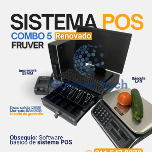 COMBO SISTEMA POS FRUVER CON BÁSCULA